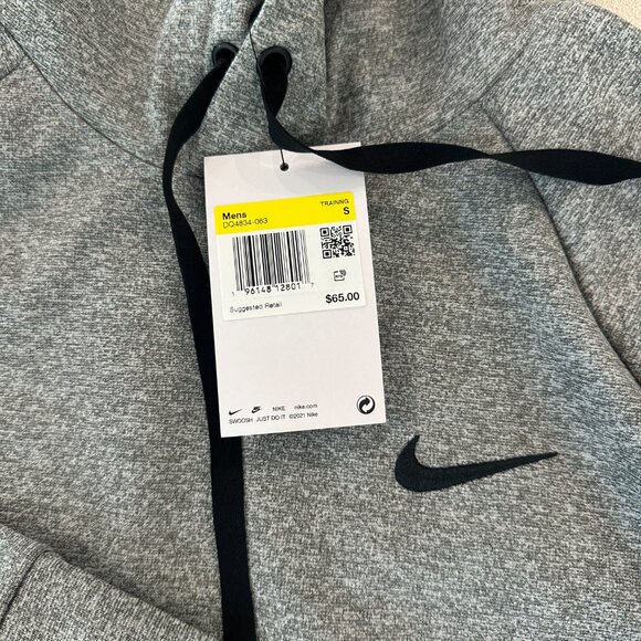 Nike mens therma fit grey hoodie NWT $65 Size Small - Picture 4 of 4